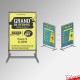 Double-sided Freestanding Pavement Sign Stand (A1 & A0 Poster Display)