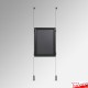 Double-sided Snap Frame & Cables Set - Hang Posters Back-to-Back (Ceiling to Floor Kit)