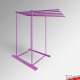 Freestanding Carpet Rack Display Stand (POS Retail Rug Hanging & Storage Solution)