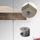 Suspended Embossed Oak Shelf Cable Unit (Ceiling-to-Floor Cable System)