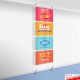 Cable Display Canvas Hanging Kit - Ceiling-to-Floor Cables & Fittings for Artwork & Signs