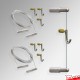 Cable Display Canvas Hanging Kit - Wall-Mounted Cables & Fittings for Artwork & Signs