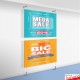Cable Display Canvas Hanging Kit - Wall-to-Floor Cables & Fittings for Artwork & Signs