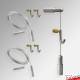 Cable Display Canvas Hanging Kit - Wall-to-Floor Cables & Fittings for Artwork & Signs