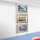 Cable Display Canvas Hanging Kit - Wall-to-Floor Cables & Fittings for Artwork & Signs