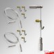 Cable Display Canvas Hanging Kit - Wall-to-Floor Cables & Fittings for Artwork & Signs