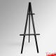 Display Easel With Info Shelf
