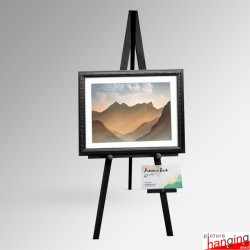 Display Easel With Info Shelf