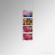 A5 Ready-Made Ceiling Cable Display Kits - Acrylic Pockets & All Fittings for Ceiling-Mounting, Complete System
