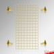 Wall-Mounted Gridwall Display - Heavy-Duty Grid Mesh Panel & Wall Brackets