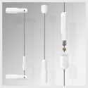 White Cable Display Fittings