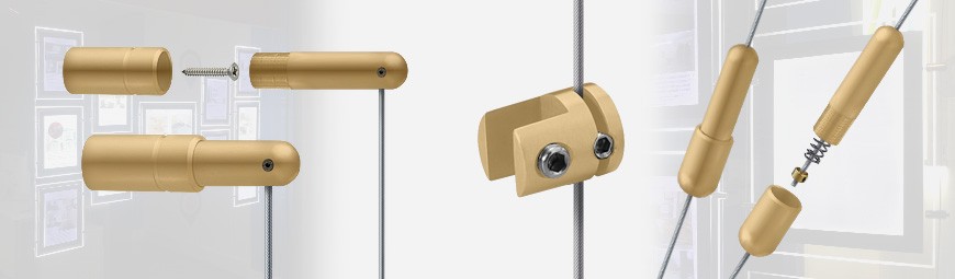Gold Cable Display Fittings