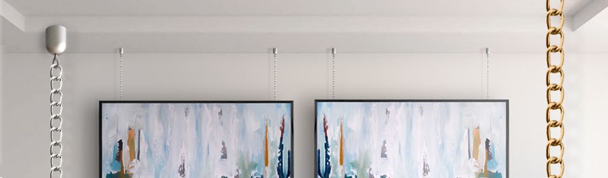 Picture Hanging Chain Kits - Ceilings, Walls, Gallery Rails