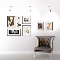 Picture Hanging & Lighting&nbsp;- LED Picture Lights With Integrated Gallery Rails